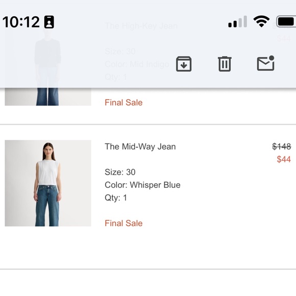 Everlane MidWay Jean - Size 30 - Whisper Blue - Picture 1 of 1